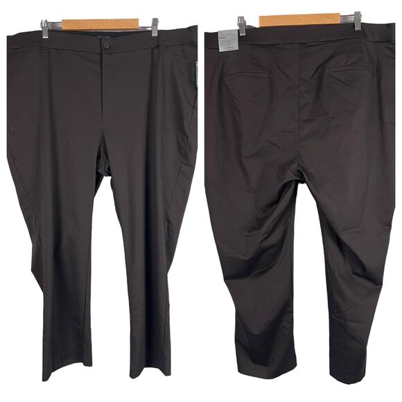 NWT‎ CATHERINES Women's 30W Brown The Universal Dress Stretch Pant Straight Leg - Picture 1 of 7